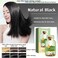30ML 20 Packs Botanical Bubble Hair Dye Shampoo - Chestnut Brown &amp; Natural Black for Grey Hair Coverage