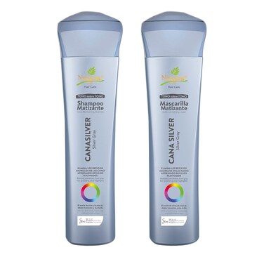 naissant Icy Cool Blonde Hair Purple Shampoo &amp; Mask   Neutralizes Yellow &amp; Orange Tones   Paraben, Ammonia &amp; Sulfate Free   Pro-Vitamin B5, Olive Oil &amp; Honey (Cana Silver) 10.1 Fl Oz