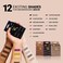 Mina ibrow Henna Coloring Kit &amp; Regular Pack Burgundy with Ibrow Stencils-Combo Pack