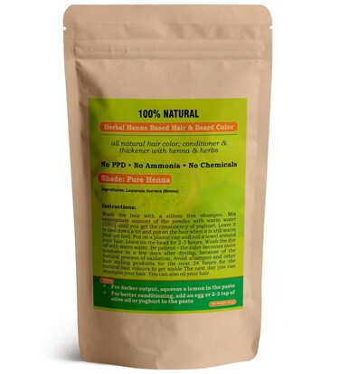 Natural PURE Henna Hair Color/Dye   100% Pure Chemical Free Hair Color, Conditioner   Triple Sifted   Herbal Henna for Hair Care &amp; Growth   Men &amp; Women (227 gram / 8 oz)