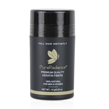 Hair Fiber for Thinning Hair - 15g Quick Solution for Thicker, Fuller-Looking Hair - Strong Hold, No Itching, &amp; Sweat Proof - Adv. Hair Building Fibers for Instant Volume (Medium Blonde)