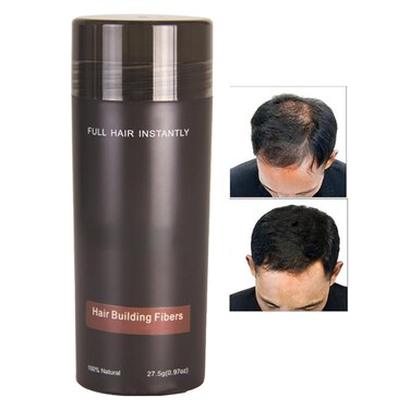 Dark Brown Hair Fiber, Hair Fibers For Thinning Hair, Hair Fibers For Thinning Hair For Women &amp; Men, Hair Building Fibers For Fuller &amp; Thicker Hair, Water Proof &amp; Sweat Proof, Long Lasting