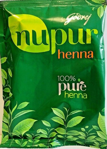 Nupur Henna Mehendi Pure for Silky &amp; Shiny Hair 400g X Pack of 2