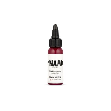 Dynamic Color Co- Magenta Tattoo Ink, Made in USA, Since 1990, Sterilized, Vegan (1 oz Bottle)
