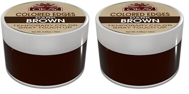 OKAY COLORED EDGES DARK BROWN .5oz / 15ml (Pack of 2)