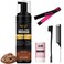 Lace Tint Melting Mousse for Women's Hair Wigs, Toupees, and Hairpieces - 6.8 fl oz Natural Finishing Color Tool Set (Dark Brown)