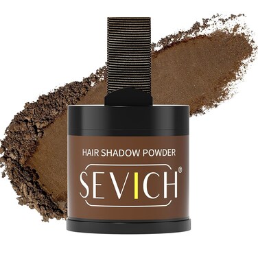 Sevich Hairline Powder 10g Large Capacity,Instantly Conceals Hair Loss,Root Touch up Powder,Hair Shadow Toppers for Women &amp; Men Thinning Gray Hair,48H Makeup Lasting,1 Box = 2.5 Boxes,Medium Brown