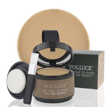 VOLLUCK Root Touch Up Hair Powder Root Cover Up Hairline Shadow Powder Stick, Root Touch Up for Thinning Hair for Women and Men, Bald Spots, Eyebrows, Beard Line, Blonde