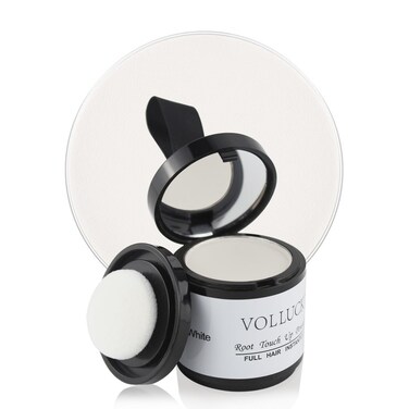 Hairline Powder for Women Men, VOLLUCK Root Touch Up Hair Powder Root Cover Up Hair Color Powder 0.35 Ounce, Hair Shadow Powder Cover Your Root Concealer, Bald Spots, Eyebrows, White