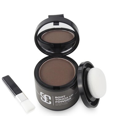 SOVONCARE Hairline Powder, Hairline Shadow Gray Hair Coverage Touch Up Hair Powder for Thinning Hair for Women Hair Root Touch Up Powder Hair Root Cover Up Conceals Hair Loss Medium Brown 0.35 oz
