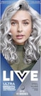 Schwarzkopf LIVE Ultra Brights Or Pastels, Vibrant Semi-permanent Silver Hair Dye, Lasts Up to 15 Washes, Steel Silver 098
