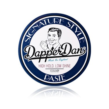 Dapper Dan Signature Style Paste, High Hold Low Shine Hair Paste for Men, For Short to Medium Length Hair, Reworkable Paste, Signature Cologne Fragrance, 100ml