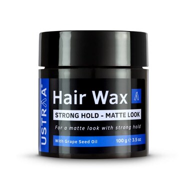 Ustraa Strong Hold Hair Wax - Matte Look - 3.5 Oz - Non-sticky, Easy-to-Wash, High Hold, No Harmful Chemicals or Fixatives