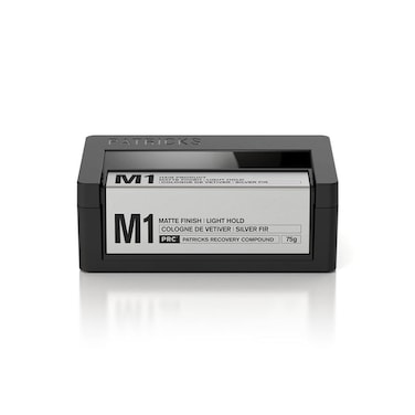 PATRICKS   M1 Matte Pomade for Men's Hair   Light Hold Styling Product for Natural Hair   Thickening Paste   For Thin/Thinning Hair Control   Travel Friendly   Sulfate Free   75g