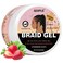 150g Braid Gel with Extra Hold, High Shine for Twists, Locs, Braids &amp; Edge Control - Smooths Frizz, Long-Lasting for Locks, Cornrows 5.3oz (Strawberry Flover)