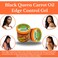 Black Queen Carrot Oil Edge Control Gel &ndash; Mega Hold, Flake-Free for 4C Edges &ndash; Unscented, 5.6 oz (1.1 oz Bonus) Made in USA