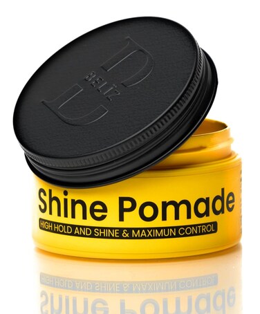 Hair Shine Pomade &ndash; Heavy Hold &amp; High Shine &ndash; Smooth Styling for Short to Medium Hair &ndash; Non-Crispy, Easy to Restyle &ndash; 3.38 Oz