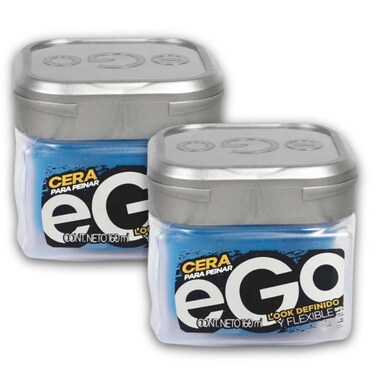 eGo Hair CERA For MEN - 160 ml - 5.41 FlOz - CERA para peinar eGo para Hombres - Look Definido y Flexible - Producto Colombiano, Transparent