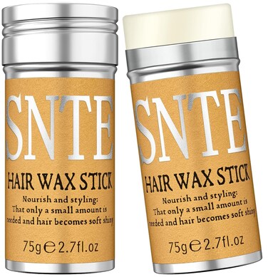 Samnyte Hair Wax Stick, 2PCS Hair Slick Stick for Flyaways, Non-greasy Styling Cream for Frizz Hair, 2.7Oz x 2, Hair Care Expert