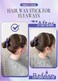 Hair Wax Stick &amp; Slick Back Hair Brush Set for Smooth Flyaways, Frizz, Sleek Ponytail, Bun, Styling Accessory for Girls, Kids