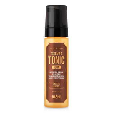 DASHU Classic Style Grooming Tonic Foam   Fix &amp; Gentle Hold, Styling Primer, Heat Shield Hair Tonic   Hair Care Styling Foam 6.76 Fl Oz Pump Dispenser
