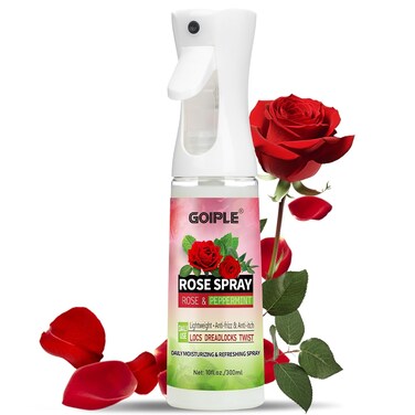 Rose Water for Hair Loc Spray Moisturizing Refreshing Spray for Locs - Rose Water Hair Scalp Moisturizer - Hydrating Dreadlock Spray to Nourish the Scalp Rosewater &amp; Peppermint Spray Prevents Dry
