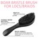 Rose Water Spray Scalp Moisturize Rose Water for Hair Refreshing- Rose Mist for Braid, Locs, Twist, Dreadlock, Rose Spray Medium Bristles for Thick Coarse Detangling Smoothing Wave Styles Set 3.4 floz