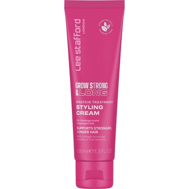 Lee Stafford Hair Growth Styling Cream   Grow Strong &amp; Long Collection - Protein Treatment Cream, Best for Breakage Prone &amp; Damaged Hair, Boosts Regrowth, Thickening, and Volume, 3.3 Fl Oz