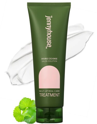 JENNYHOUSE Self-Up Real Volume Treatment - Damaged Hair Treatment for Frizz Control Prevents Breakage &amp; Restores Volume - Sandalwood &amp; Rose Scent, 7.8oz.