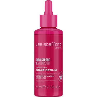 Lee Stafford Hair Growth Scalp Serum   Grow Strong &amp; Long Collection - Best Stimulating Oil for Dry Thinning Damaged Hair, Packed with Thickening Proteins, Builds Density and Strength, 2.5 Fl Oz