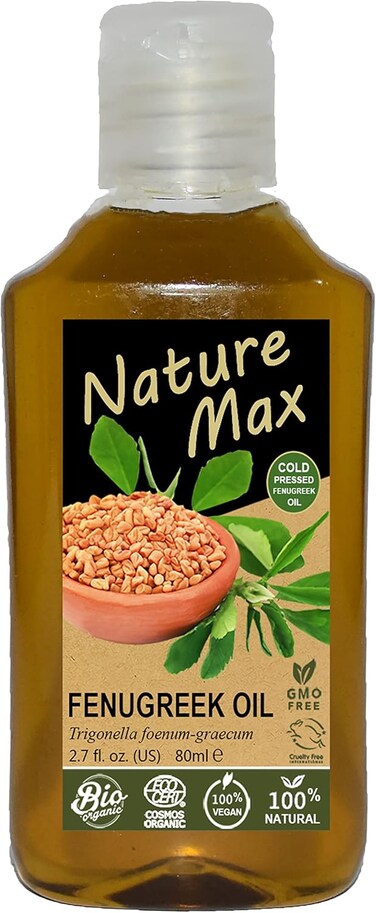 bonballoon Nature Mix Fenugreek Oil Essential Oils Organic Natural Undiluted Pure For Hair Growth Skin Health Care Massage Cold Pressed Premium Quality ( 2.70 oz / 80 ml ) زيت الحلبه, see pictures