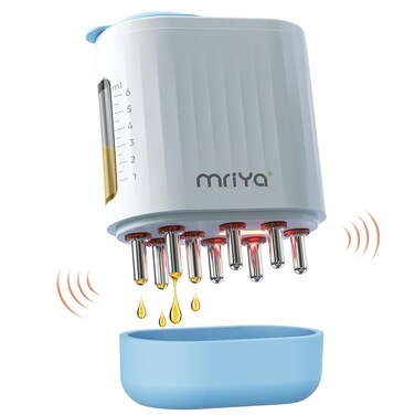 2 in 1 Hair Oil Applicator, Electric Oil Dispenser for Scalp, Scalp Massager Applicator Brush for Hair Treatment Essential Oils Liquids