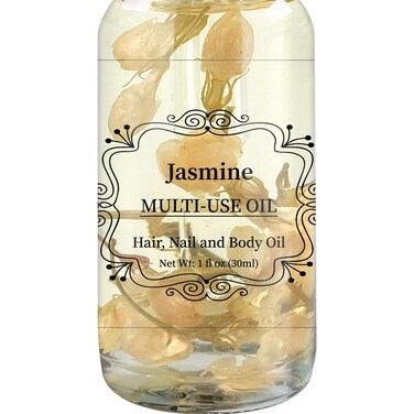 Jasmine Multi-Use Oil for Face, Body and Hair - Jasmine Oil Organic Plant Fragrant Essential Oil for Dry Skin, Scalp and Nails - 1 Fl Oz