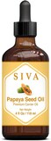 Siva Papaya Seed Oil 4oz (118ml) Premium Cold-Pressed Carrier Oil with Dropper for Face, Skin Care, Body Massage, Hair Care, Hair Oiling &amp; Scalp Massage