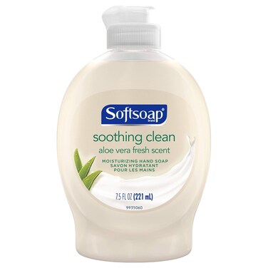 Softsoap Liquid Hand Soap with Flip Top Cap, Soothing Clean, Aloe Vera Fresh Scent - 7.5 Fl. Oz