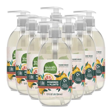 Seventh Generation Hand Soap, Mandarin Orange &amp; Grapefruit , 12 Fl Oz (Pack of 8) - (Packaging May Vary)