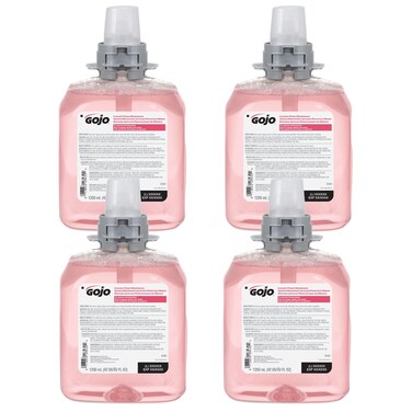 GOJO FMX-12 Luxury Foam Handwash, Cranberry Scent, EcoLogo Certified, 1250 mL Foam Soap Refill for GOJO FMX-12 Push-Style Dispenser (Pack of 4) &ndash; 5161-04