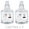 GOJO 191102CT Foam Handwash LTX Refill, 1200ml, 2/CT,Clear/Mild
