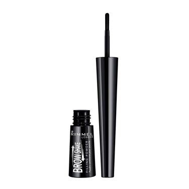 Rimmel Brow Shake Powder, 004 Black, 0.17 Fluid Ounce