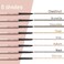 Microfilling Eyebrow Pencil Gray Brown, Automatic Brow Filler with Soft Spoolie Brush, Waterproof Eye Brow Defination Pen, Create Natural Fluffy Brows, Long lasting, Durable, Brunette, YES.EYE DO