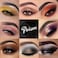 Professional Neutral Smokey Eyeshadow Makeup Palette, Matte Shimmer Metallic Black Grey Dark Goth Eye Shadows for Halloween, Pigmented Warm Smoky Naked Nude Rosy Gold Brown Pallet Daily Make Up Kit
