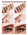 Waterproof Eyebrow Gel Dark Brown,Sweat-Proof Longwear Strong Hold Tinted Brow Gel, Vegan, Cruelty-Free, Brow Glue Mascara for Eyebrows with Eyebrow Brush, Enhance Eye Brows Filler Makeup for Women-04