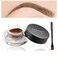 Eyebrow Pomade Cream,Brow Pomade Gel Naturally Long Lasting Waterproof,Delicate and Smooth Eye Brow Makeup Cosmetics with Eyebrow Brush - Light Brown