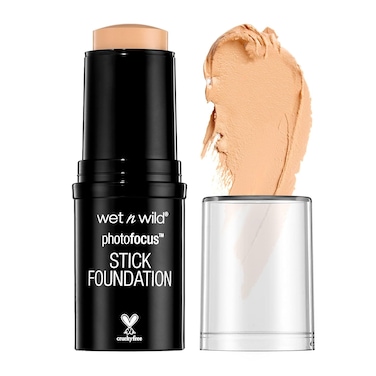 wet n wild Photo Focus Matte Foundation Stick Makeup, Shell Ivory   Vegan &amp; Cruelty-Free