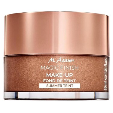M. Asam Magic Finish Summer Teint Make-Up Mousse (1.01 Fl Oz) &ndash; 4in1 Primer, Foundation, Concealer &amp; Powder With Buildable Coverage, Hides Redness And Dark Spots, Vegan, For Medium To Deep Skin Tones