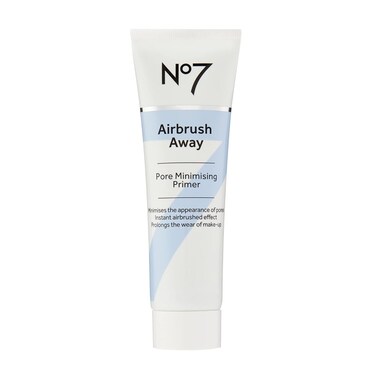 No7 Airbrush Away Pore Minimizing Facial Primer - Lightweight, Matte Primer &amp; Pore Minimizer for Face - Makeup Primer for Oily Skin (30ml)