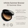 Infinite Summer Bronzer - Luxurious Face Bronzers with Rich Color for Natural Summer Glow - Allergy Tested - Vegan Makeup - Suitable for Sensitive Skin - Buildable and Blendable