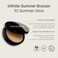 Infinite Summer Bronzer - Luxurious Face Bronzers with Rich Color for Natural Summer Glow - Allergy Tested - Vegan Makeup - Suitable for Sensitive Skin - Buildable and Blendable