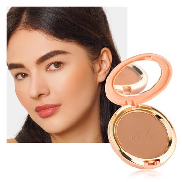 Oulac Matte Bronzer Powder Face Makeup with Mirror - Natural SunKissed Bronzer Look,Highly Pigmented Cream Bronzer, Long Lasting Glow, Easy to Blend, Vegan &amp; Cruelty-Free BS01