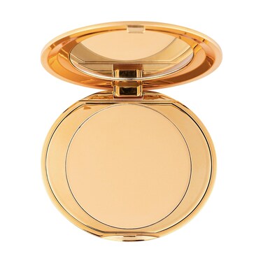 MCoBeauty Miracle Flawless Pressed Powder, Natural Medium Shade, Oil-Control, Soft-Focus Finish with Hydrating Rose Flower Extract &amp; Sweet Almond Oil, Vegan, Cruelty Free Cosmetics
